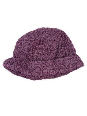 Peruvian Link Alpaca Boucle Hat, Purple